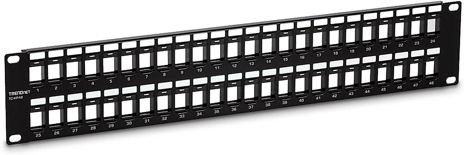 TRENDnet Patch Panel Keystone 2U HD da 48 porte vuoto