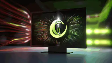 Un'immagine che mostra lo schermo di un computer che visualizza il logo di una distro Linux con una scheda grafica NVIDIA e una grafica colorata sullo sfondo, che rappresenta il supporto continuo e l'ottimizzazione delle prestazioni delle GPU NVIDIA nelle distro Linux.